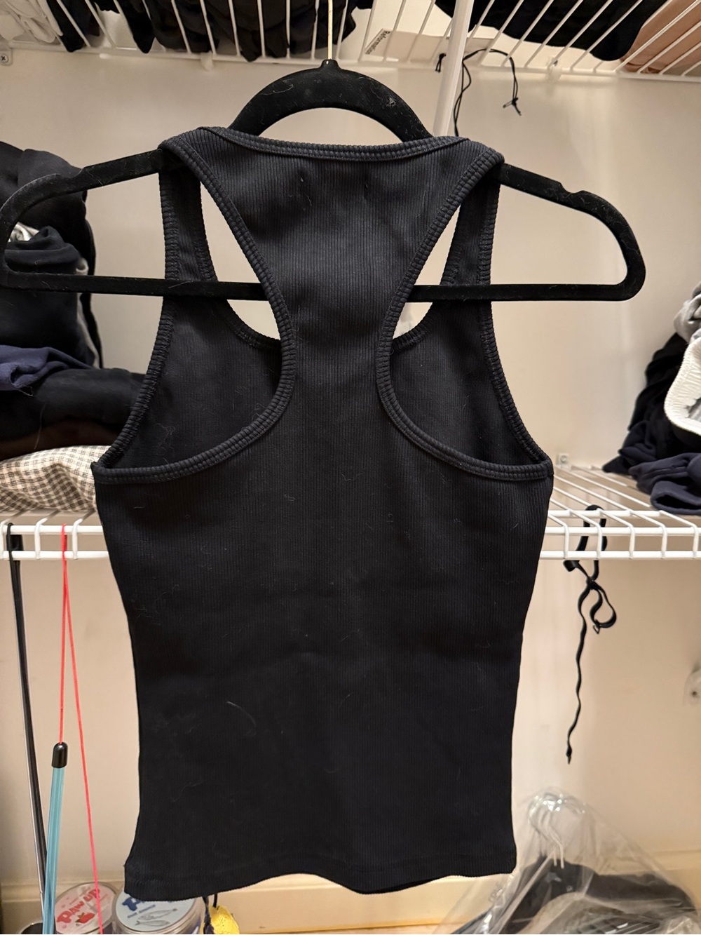 MISBHV Black Ribbed Racerback Tank Top - Picture 3 of 7